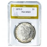 1879-O Morgan Silver Dollar PGA MS63