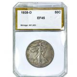 1938-D Walking Liberty Half Dollar PGA EF45