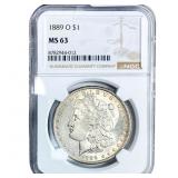 1889-O Morgan Silver Dollar NGC MS63