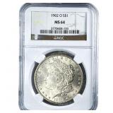1902-O Morgan Silver Dollar NGC MS64