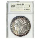 1903 Morgan Silver Dollar ANACS MS62 PL