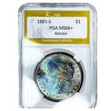 1881-S Morgan Silver Dollar PGA MS66+ Monster