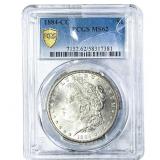 1884-CC Morgan Silver Dollar PCGS MS62