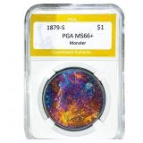 1879-S Morgan Silver Dollar PGA MS66+ Monster