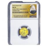 2016 1/10oz $5 Gold Eagle NGC MS70