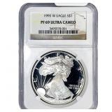 1995-W Silver Eagle NGC PF69 Ultra Cameo