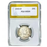1915-D Barber Quarter PGA MS64