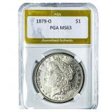 1879-O Morgan Silver Dollar PGA MS63