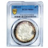 1882-CC Morgan Silver Dollar PCGS MS64