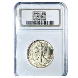 1944 Walking Liberty Half Dollar NGC MS66