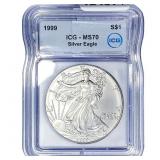 1999 Silver Eagle ICG MS70
