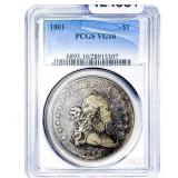 1801 Draped Bust Dollar PCGS VG10