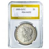 1900-O/CC Morgan Silver Dollar PGA AU53