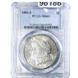 1881-S Morgan Silver Dollar PCGS MS63
