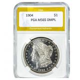 1904 Morgan Silver Dollar PGA MS65 DMPL