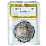 1877-S Silver Trade Dollar PGA MS62+