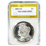 1883-CC Morgan Silver Dollar PGA MS64 DMPL