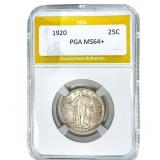 1920 Standing Liberty Quarter PGA MS64+