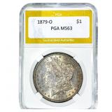 1879-O Morgan Silver Dollar PGA MS63