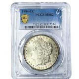 1884-CC Morgan Silver Dollar PCGS MS62