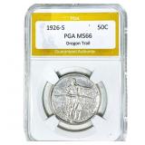 1926-S Oregon Trail Half Dollar PGA MS66