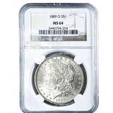 1889-O Morgan Silver Dollar NGC MS64