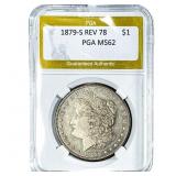1879-S Morgan Silver Dollar PGA MS62
