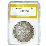 1900-O/CC Morgan Silver Dollar PGA VF30