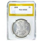 1898 Morgan Silver Dollar PGA MS66