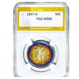 1937-D Walking Liberty Half Dollar PGA MS66
