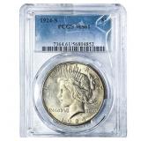 1924-S Silver Peace Dollar PCGS MS61