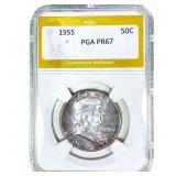 1955 Franklin Half Dollar PGA PR67