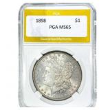 1898 Morgan Silver Dollar PGA MS65