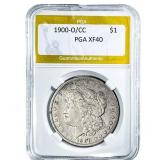 1900-O/CC Morgan Silver Dollar PGA XF40