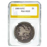 1900-O/CC Morgan Silver Dollar PGA VG10
