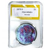 1879-S Morgan Silver Dollar PGA MS66+ Monster