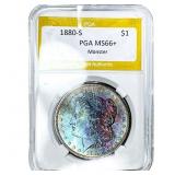 1880-S Morgan Silver Dollar PGA MS66+ Monster