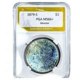 1879-S Morgan Silver Dollar PGA MS66+ Monster