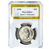 1946 Booker T Half Dollar PGA MS66+