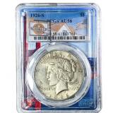 1926-S Silver Peace Dollar PCGS AU58