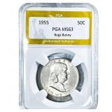 1955 Franklin Half Dollar PGA MS63 Bugs Bunny