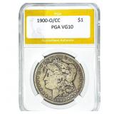 1900-O/CC Morgan Silver Dollar PGA VG10