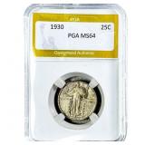 1930 Standing Liberty Quarter PGA MS64