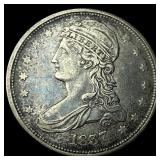 1837 Capped Bust Half Dollar NEARLY  UNCIRCULATED