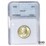 1948 Washington Silver Quarter NNC MS67