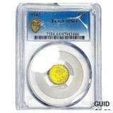 1883 Rare Gold Dollar PCGS MS64