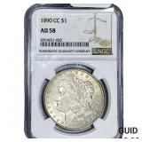 1890-CC Morgan Silver Dollar NGC AU58