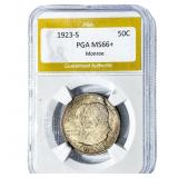 1923-S Monroe Half Dollar PGA MS66+