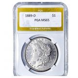 1889-O Morgan Silver Dollar PGA MS65