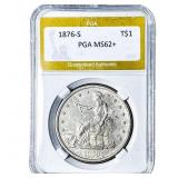 1876-S Silver Trade Dollar PGA MS62+